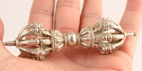 CHINESE Tibet silver copper collection Magic tools attract wealth and treasure