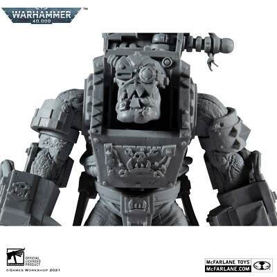 Mcfarlane Toys Warhammer 40000 Big Mek Ork unbemalt 11189 brandneu & versiegelt