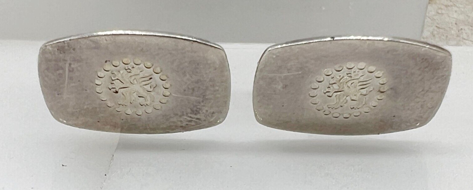 VINTAGE SOLID STERLING SILVER LION PATTERN MODERN… - image 1