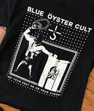 Vtg Blue Oyster Cult Band Heavy Cotton Black All Size Shirt For Men CS250