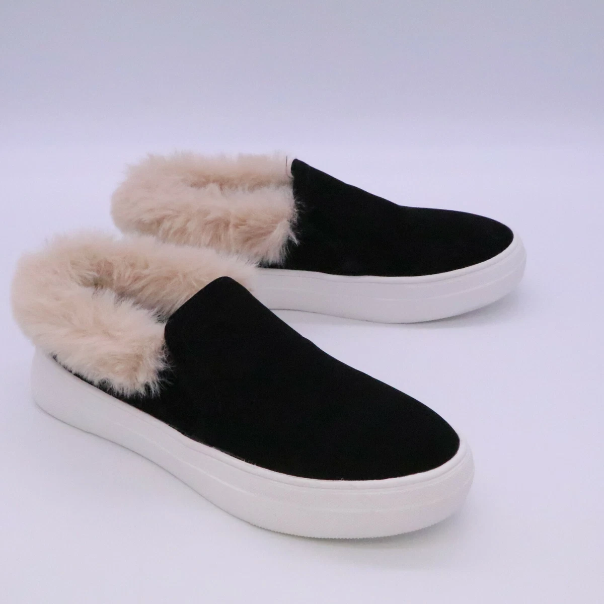 Faux suede slip on sneakers sale