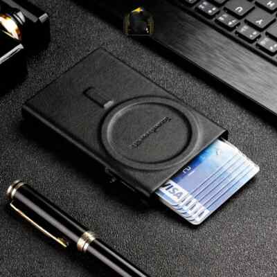 Slim RFID Magsafe Wallet Kartenetui für iPhone 15 Pro Max Plus 14 13 12
