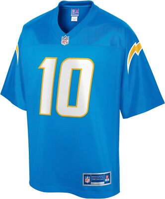 NFL PRO LINE Men's Justin Herbert Powder Blue Los Angeles Large
