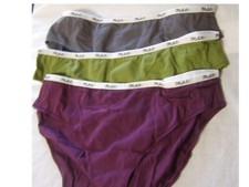 Mae Women's Standard Underwear 3 Pack Bikini Size Large   NWT :B19-1