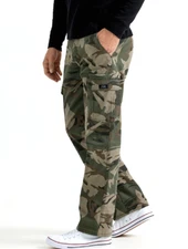 Men's Wrangler Relaxed Fit Camo Cargo Pants w/ Stretch Tech Pocket CHOOSE SIZES