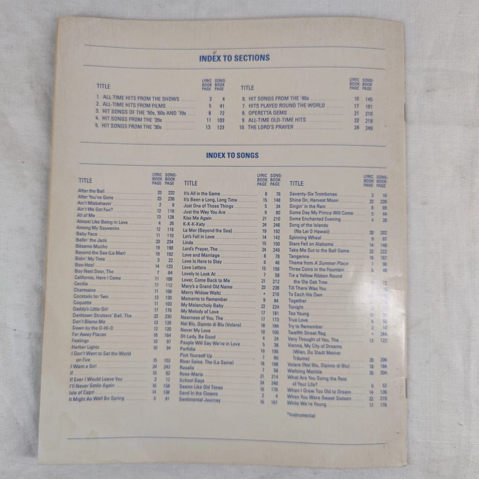 Reader's Digest Popular Songs That Will Live Forever Rare 1982 Vintage Lyrics - Image 2 of 4