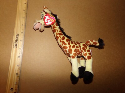 TY Beanie Baby 9 Zoll Melman die Giraffe Madagaskar 2 Film