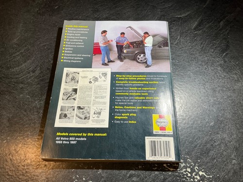 1993-1997 Volvo 850 Haynes Repair Manual 850 R Wagon T5 Turbo T-5R - Bild 3 von 13
