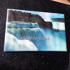 Antique Niagara Falls Cosmetic Ladies’ Pocket Mirror Card size 60s Souvenir NY