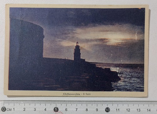 I121254 Cartolina - Roma - Civitavecchia - Il Faro - VG 1922 - Picture 1 of 2