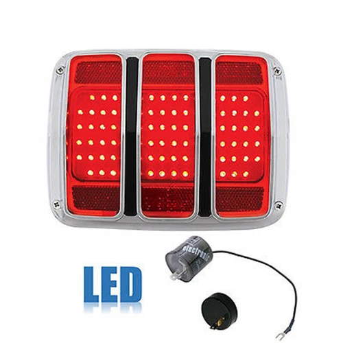 1964-1966 Ford Mustang Rear LED Tail Brake Light Lamp Lens Assembly w/ Flasher - Picture 1 of 6