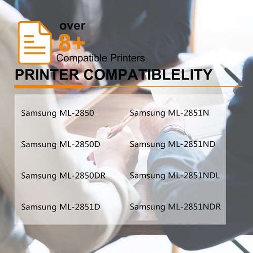 Cartucho de tóner negro compatible para impresora Samsung ML-2850 ML-2850D ML-2851NDL - Imagen 2 de 12