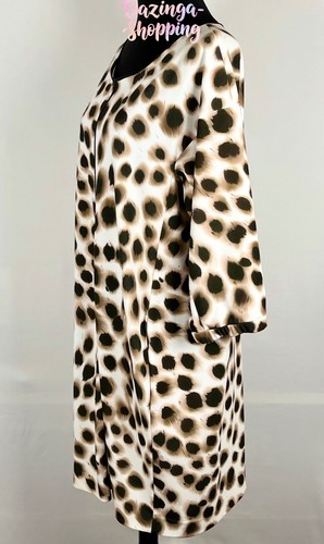 🌿 Extravagantes Designer Kleid Marc Cain creme schwarz Leo modern chic N4 🌿 - Bild 7 von 10