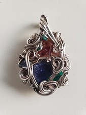 Sean "Smokey" Smokovich - Sterling Silver Pendant Custom Wire Wrap Jewelry 1/1