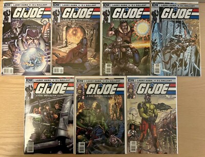 G.I. Joe A Real American Hero Lot of 7 Comics IDW #167 - 172 Larry Hama 2011
