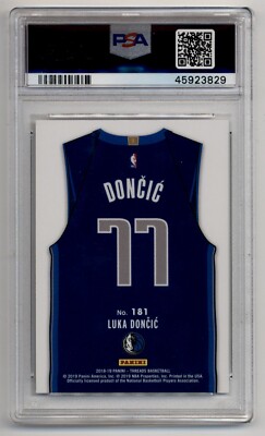 2018-19 Panini Threads #181 Luka Doncic Rookie RC PSA 9 MINT 