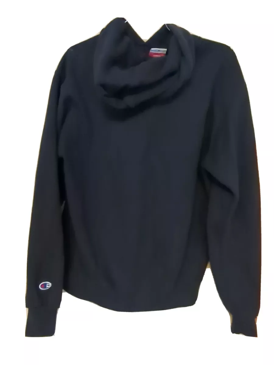 Cal State Fullerton CSUF Embroidered Vintage Champion Black Hoodie Size Medium