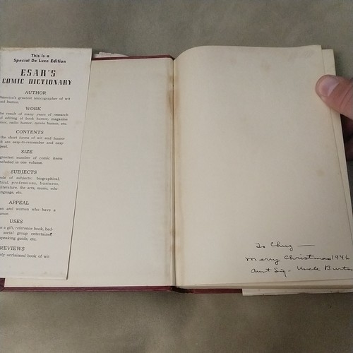 Esar's Comic Dictionary of Wit and Humor, Evan Esar, (1943), 1st edition - Picture 7 of 11