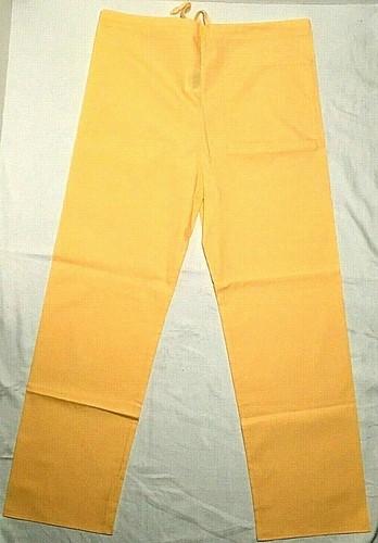 Crest Unisex Drawstring Scrub Pants Butterscotch Size S Style 114 05 (A-30) - Picture 2 of 3