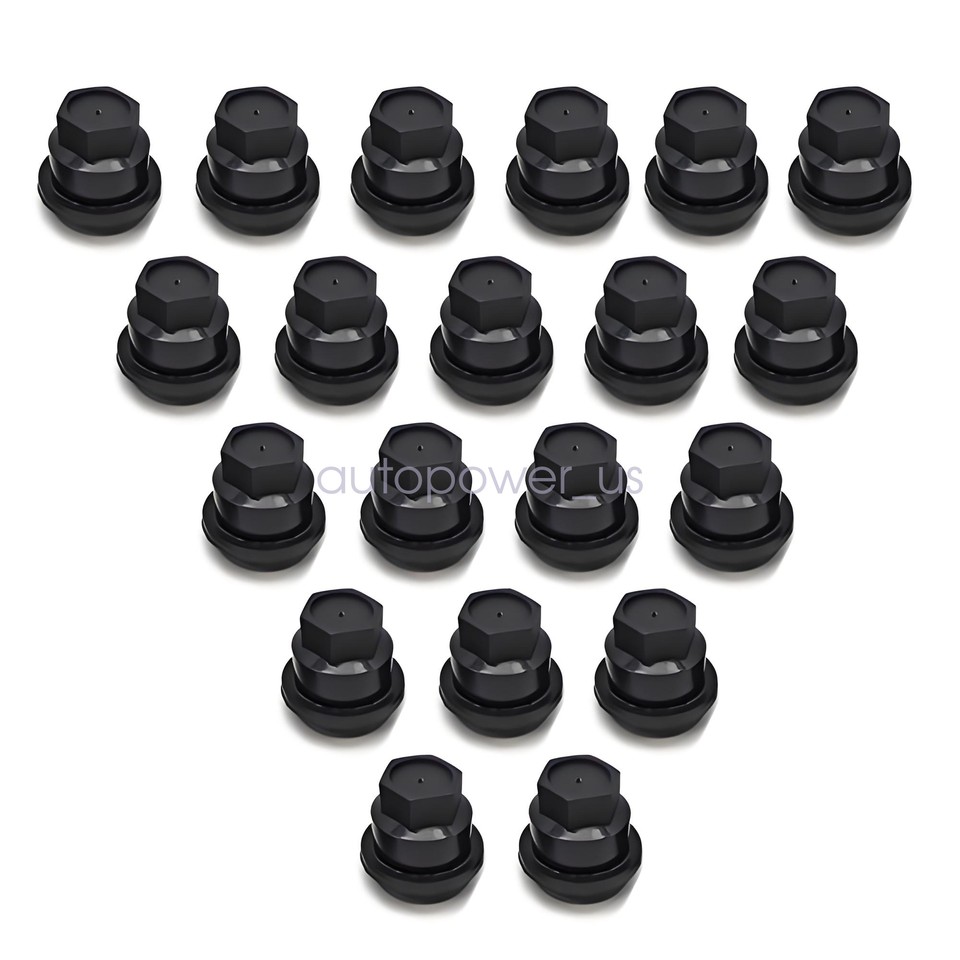 20 PCS Black Lug NUT Covers Cap for Chevrolet S10 Blazer GMC Jimmy