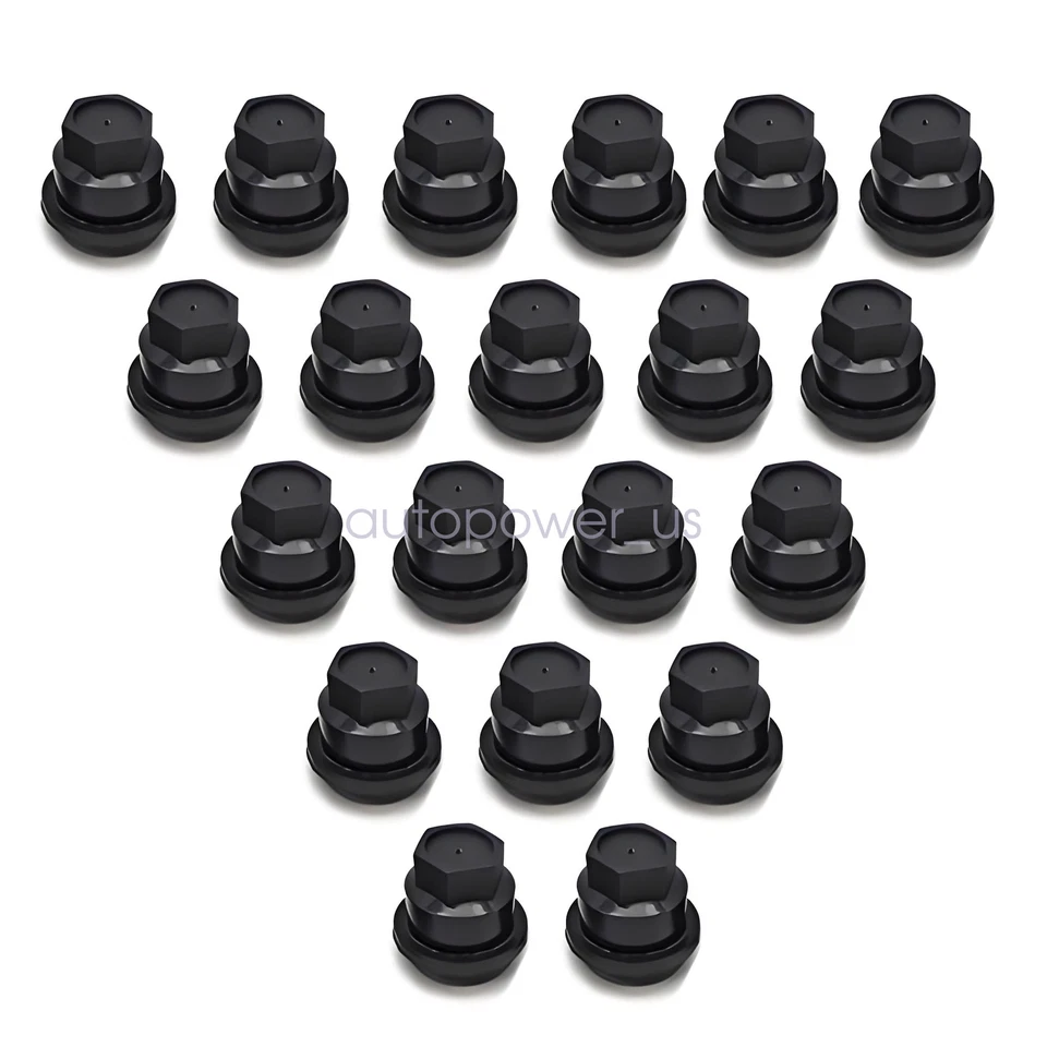 FIT CHEVROLET S10 BLAZER GMC JIMMY SONOMA 20 PIEZAS TAPA TUERCA NEGRA EE. UU. Foto 3 de 4