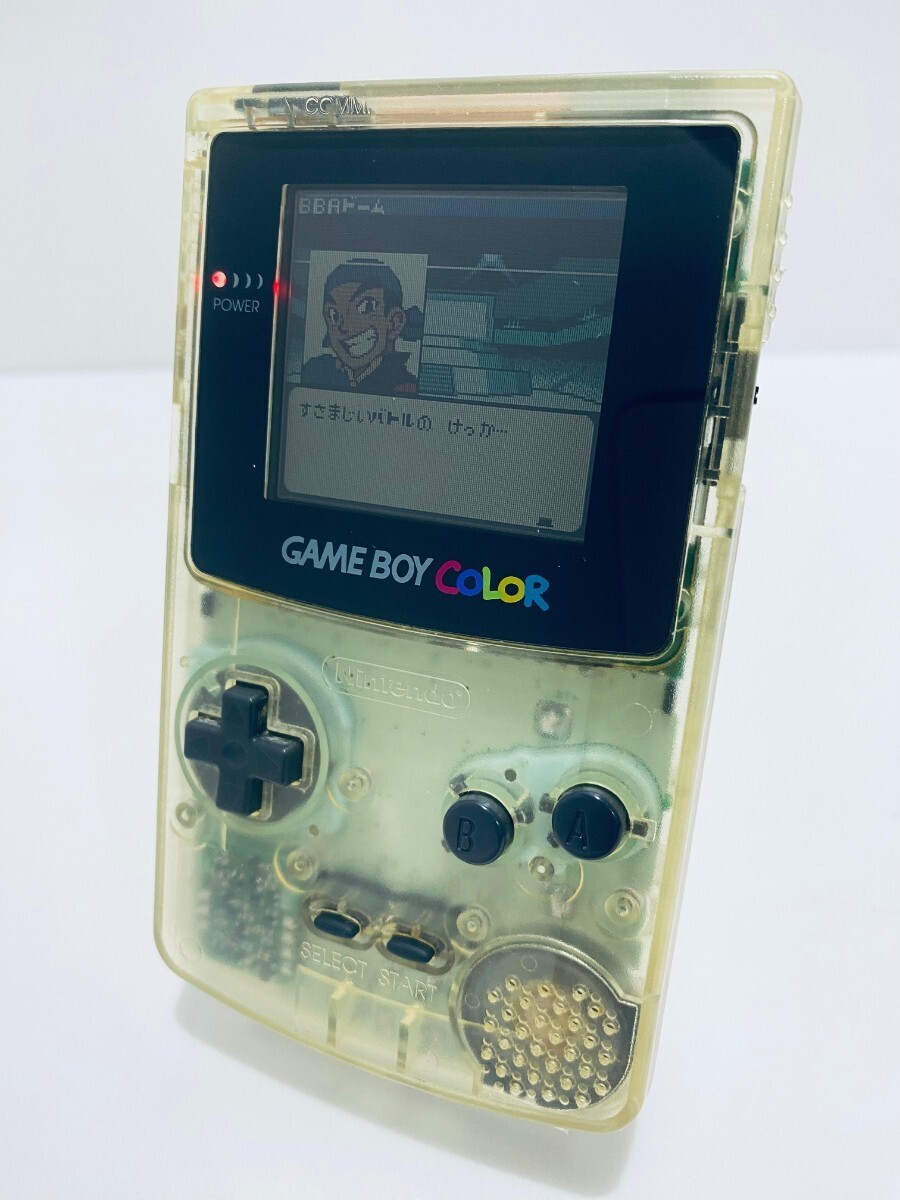 Nintendo Gameboy Color CGB-001 Clear Body Retro Game - Working 