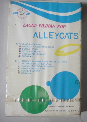 (1740 ) Malaysia Malay Pop Clamshell Cassette ~ Best of ALLEYCATS compilation - Picture 2 of 2