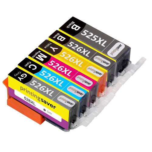 2 Cartouches D'encre Grise Compatibles Canon PIXMA - Modèle C-526, 10.5ml, Neuves