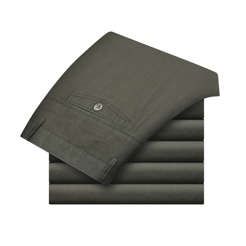 Stretch Chino Slim Fit Mens Relaxed Casual Cotton Dress Skinny Pants Size 29-40 - Picture 11 of 30