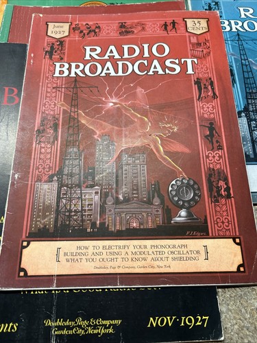 1927 lot Of RADIO BROADCAST MAGAZINE - RADIO'S GREATEST YEAR COVER - 8 Lot #2 - Picture 4 of 24