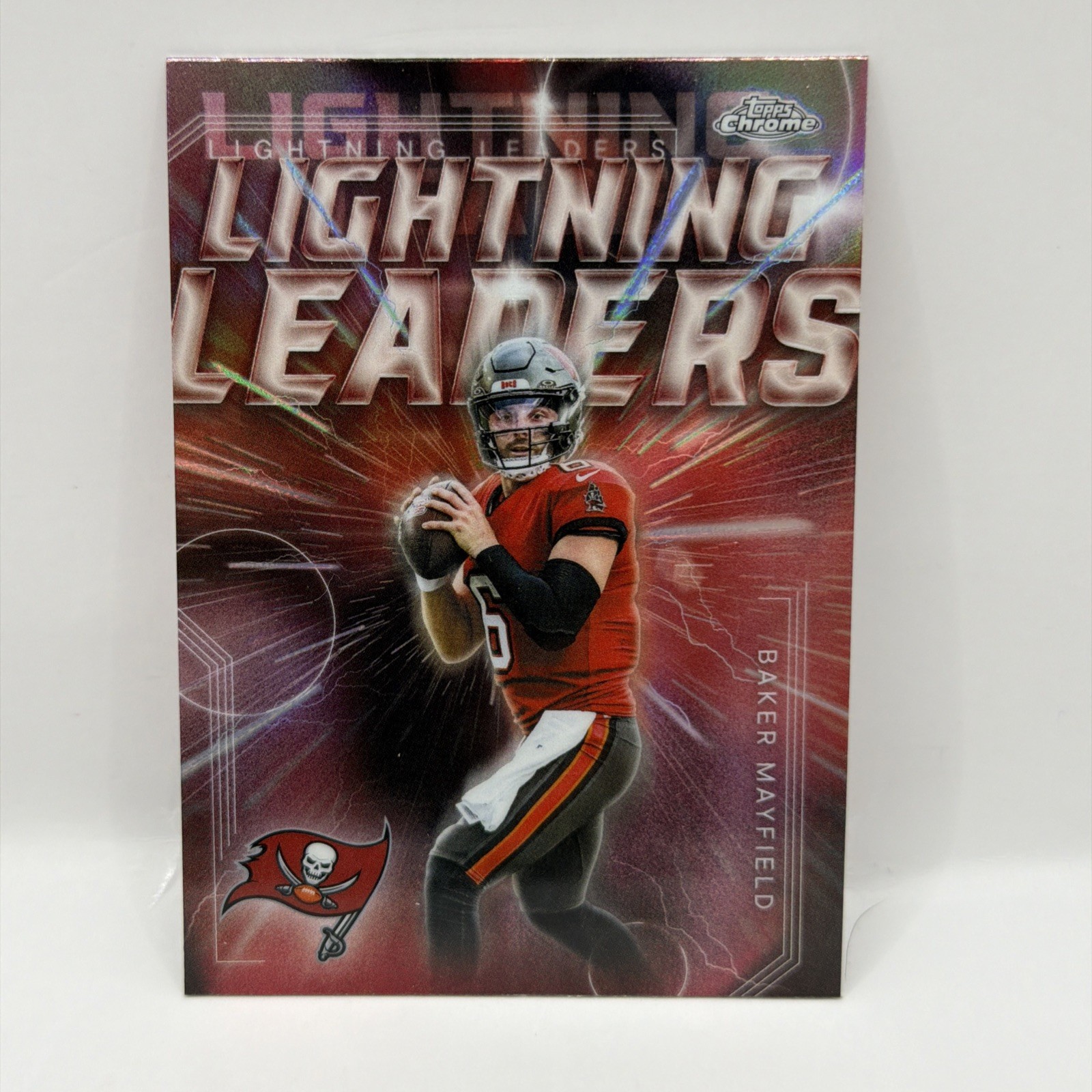 2025 Topps Chrome Baker Mayfield Lightning Leaders SSP #LL-3 Buccaneers