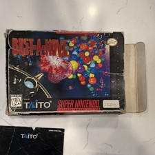Taito Bust-A-Move SNES w/ Original Box Manual NTSC-U/C (US/Canada)