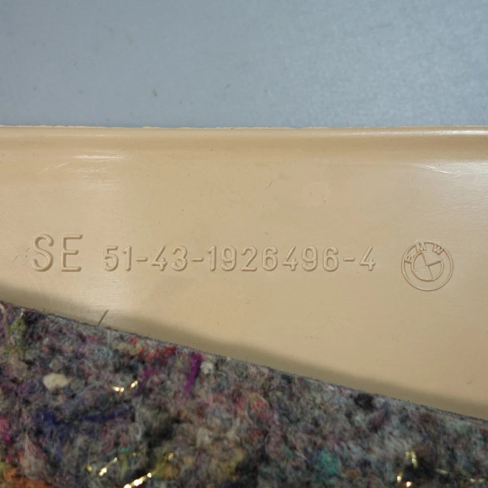 88-93 BMW E30 3-Series Convertible Right Front Kick Trim Panel Natur Beige OEM — 第 4/4 张图片