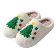 2024 Autumn Winter Family Fashion Slippers Women Home Warm Cartoon Flat Sandals