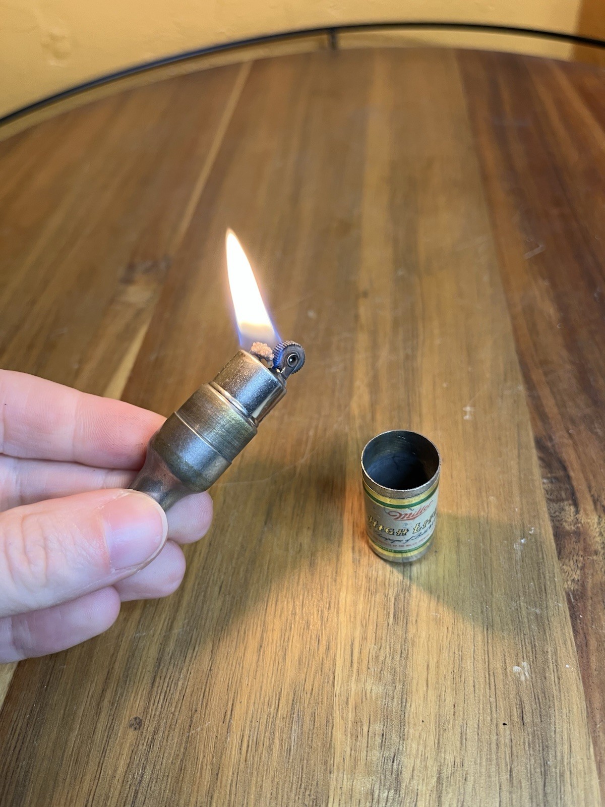 Vintage Miller High Life Kem Co Bottle Lighter
