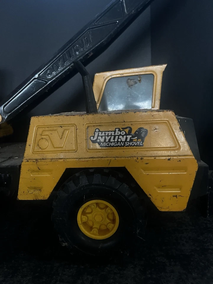 Camión grúa pala vintage Nylint Jumbo Michigan | Totalmente funcional Foto 2 de 4