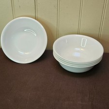 Corelle All White 18 oz. Soup Cereal Bowl 6  " Lot of 5 Bowls Winter Frost