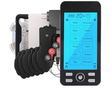 Tens Unit Machine Pulse Massager for Pain Relief, 24 Massage Modes, Rechargeable