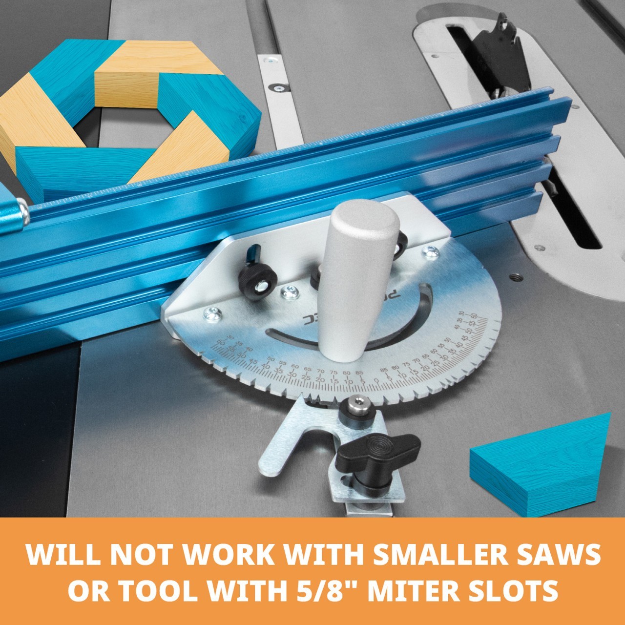 Universal Table Saw Miter Gauge with 27 Angle Stops