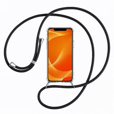 Handy Hülle mit Band Kette für iPhone Schutzhülle Case Umhänge Seil Kameraschutz