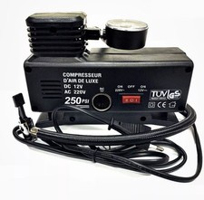 Compressore Portatile Ad Aria Con Doppia Alimentazione E Manometro Integrato