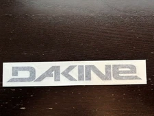DAKINE LOGO STICKER BLACK 6"X3/4" Surf Snow Jacket Pad Backpack Bike