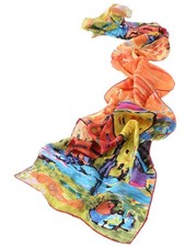 P039 160cm Foulard Echarpe Soie Artwork Imprimé  Wassily Kandinsky  Case a Mo...
