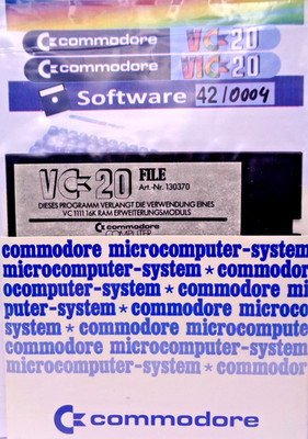 COMMODORE VC-20/VIC-20 -- VIC FILE (COMMODORE 130370 - DISK)