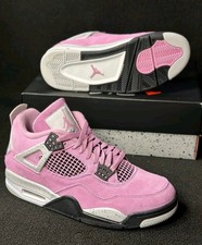 Jordan 4 Orchid Retro Mid Top Basketball Shoes Men's  Women's Shoes