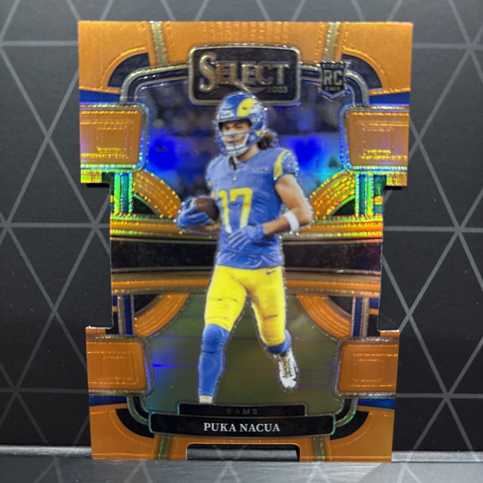 2023 Panini Select - Concourse Puka Nacua #56 Orange Prizm Die-Cut /499 (RC) 🔥
