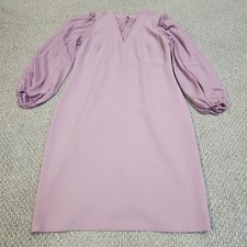 Vince Camuto Lilac Dress with Sheer Balloon Sleeves Size 16