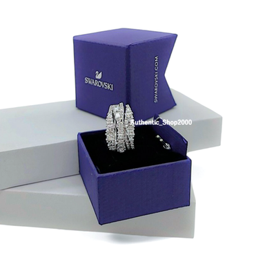 Buy NEW 100% Authentic SWAROVSKI Women Rhodium White Crystal Twist