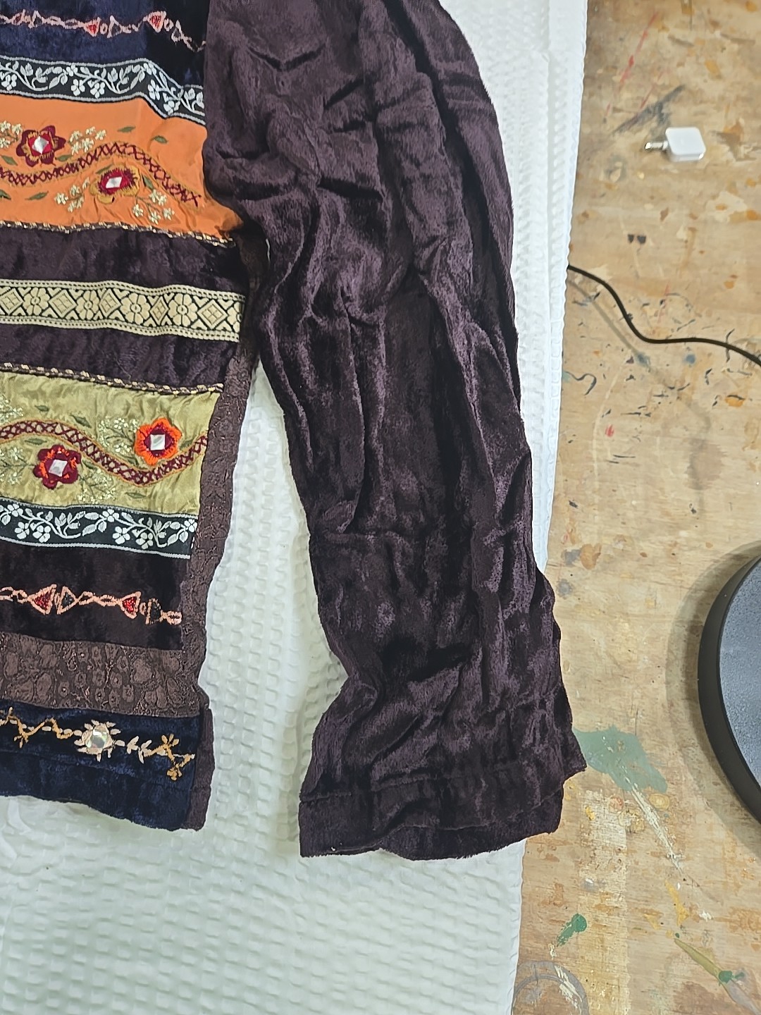 Boho Patchwork Embroidered Jacket Tantrums Collec… - image 5