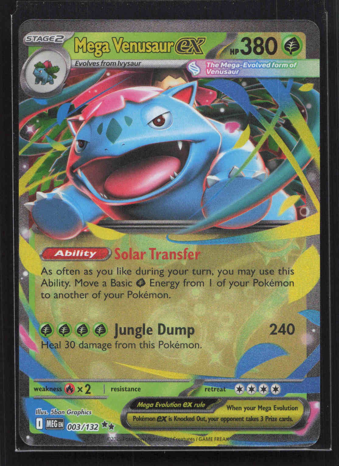 Mega Venusaur ex - Double Rare ME01: Mega Evolution 003/132 NM